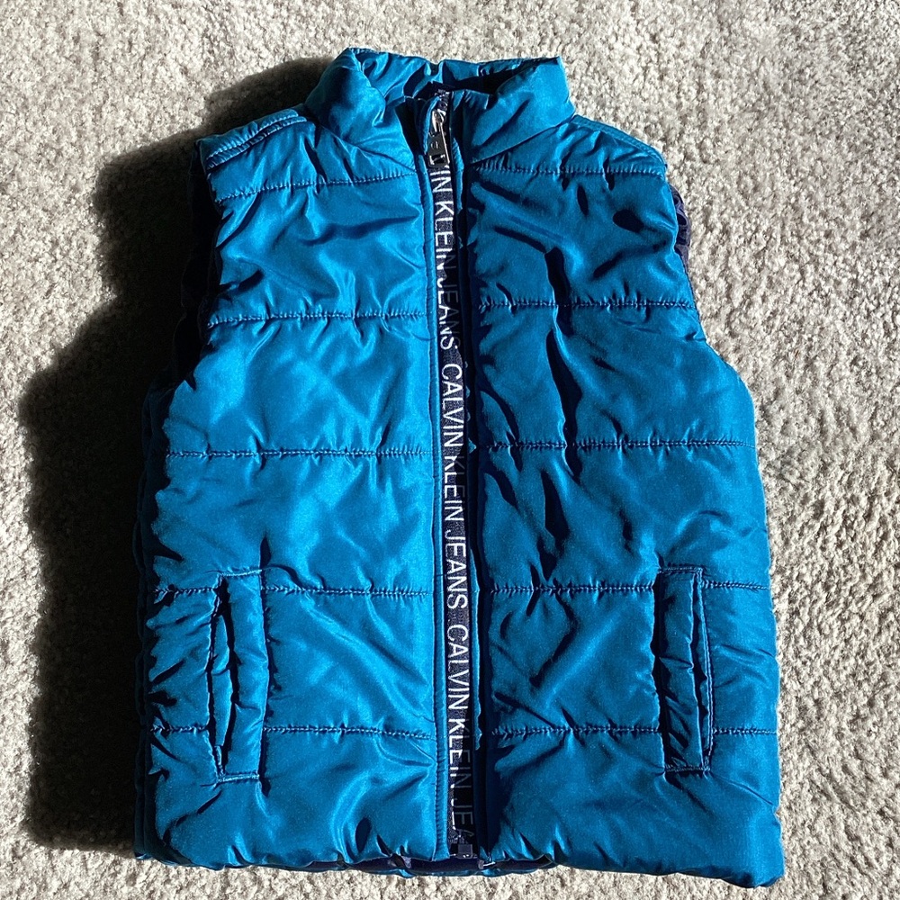 Calvin Klein Kids Teal Puffer Vest